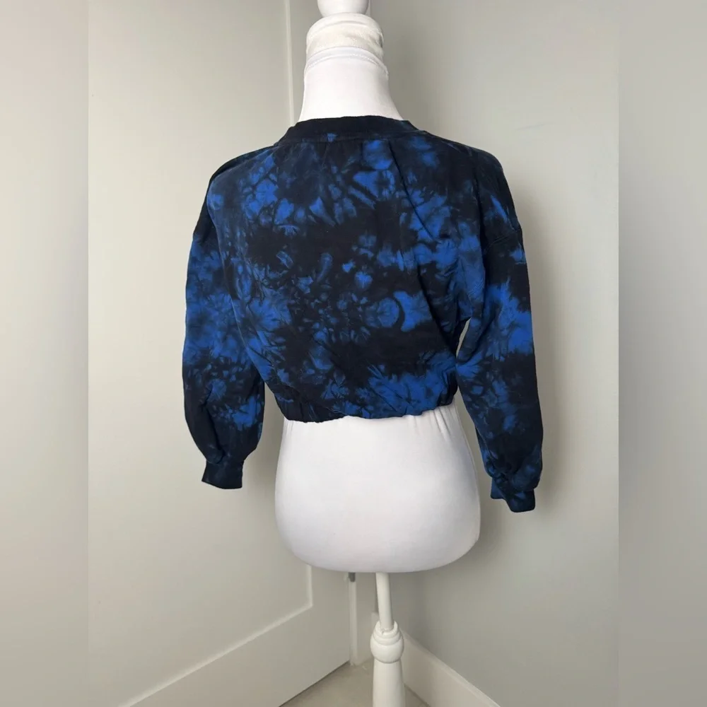 Alice and Olivia Ansley Tie Dyed Cropped Sweater